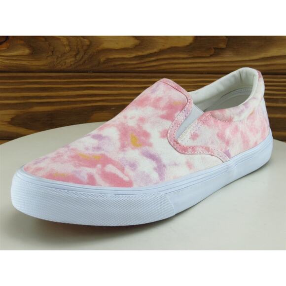 No Boundaries Size 9.5 Loafer Pink Fabric Medium Slip On‎ Women - Picture 1 of 11